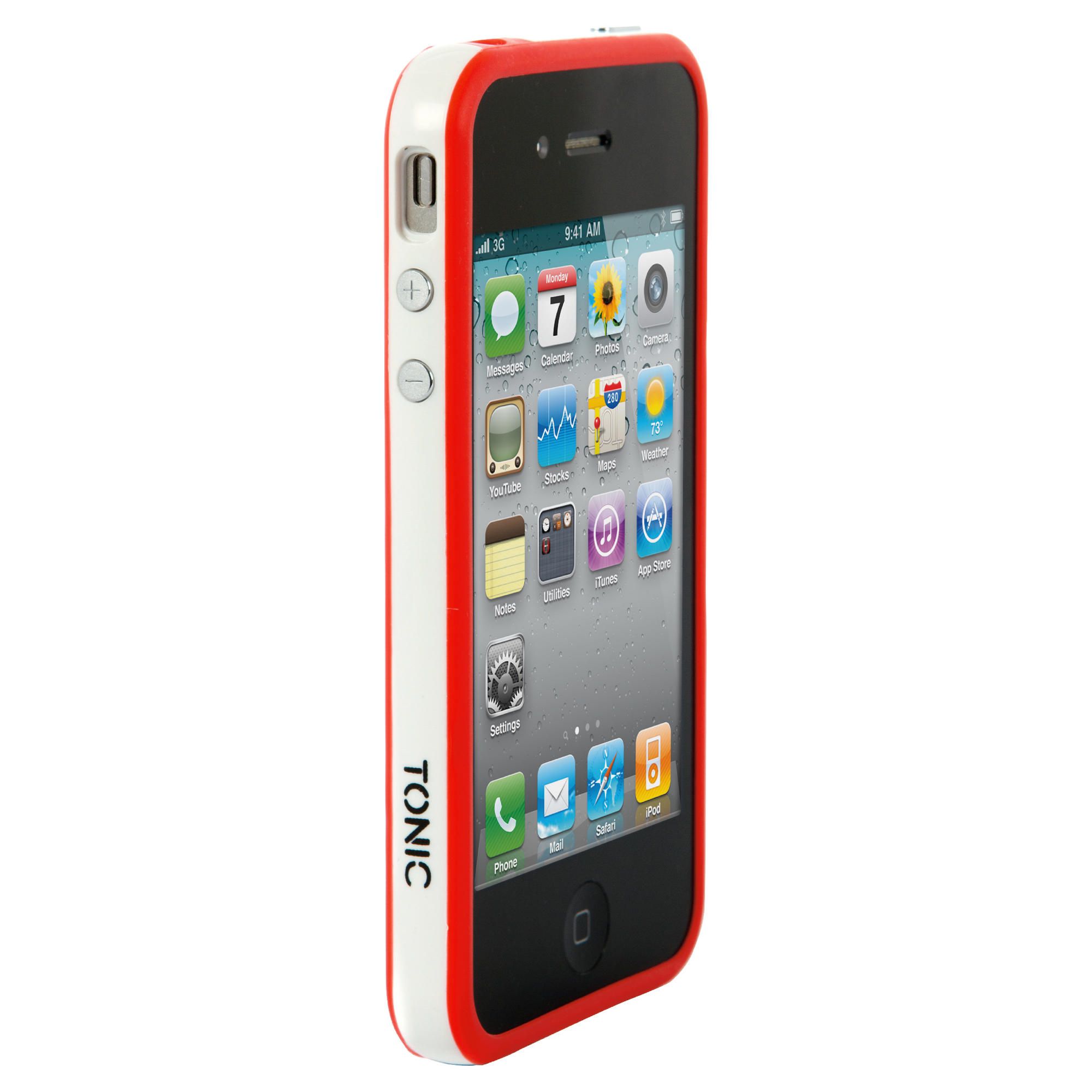 Tonic Bumper Case for iPhone 4 and iPhone 4S Red Tonic Bumper Case for iPhone 4 and iPhone 4S Red