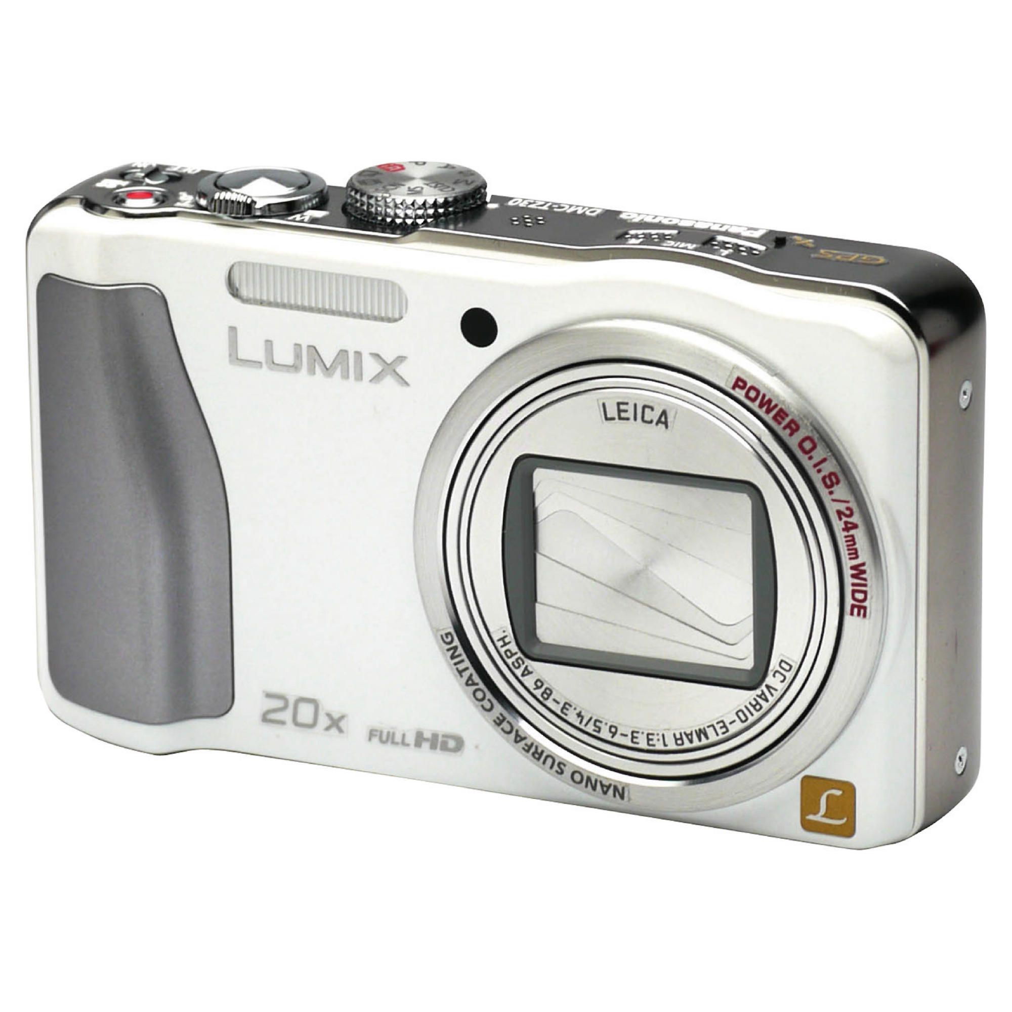 Panasonic TZ30 Digital Camera 3" LCD, White Panasonic TZ30 Digital Camera 3" LCD, White