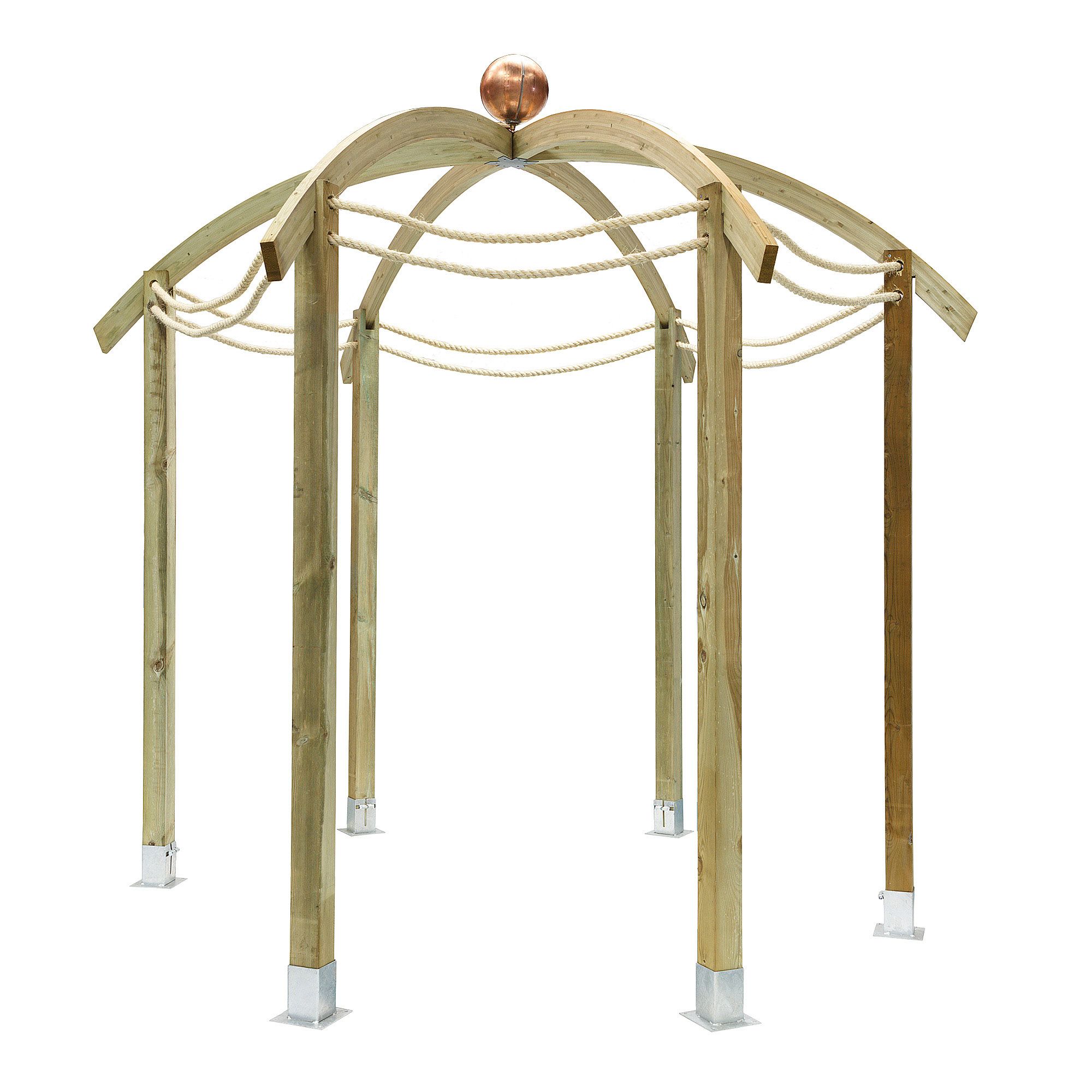 Bickington Domed Pergola - includes 6 bags of Metcrete at Tesco Direct