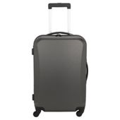 Tesco 4-Wheel Hard Shell Suitcase, Dark Grey Medium