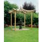 Ashcott Pergola - Includes 4 bags of Metcrete for fixing the posts into the ground
