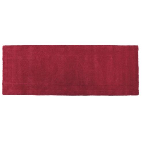 Image of Tesco Plain Wool Runner 70 X 200cm, Berry