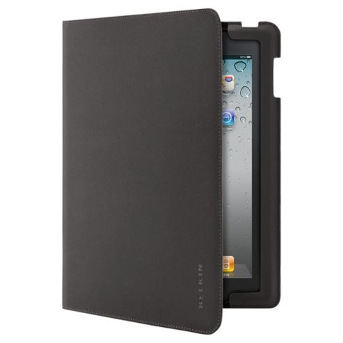 Image of Belkin Leather Folio Case For The New Apple Ipad & Ipad 2, Black