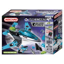 Meccano Space Chaos Silver Force Fighter