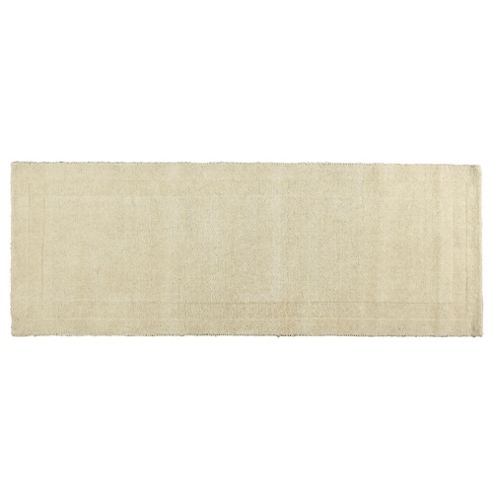 Image of Tesco Plain Wool Runner 70 X 200cm, Cream