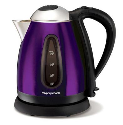 Accents 3kw Stainless Steel Jug Kettle - Plum