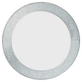 Mosaic Framed Mirror With Silver Painted Edge