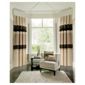 Catherine Lansfield Sequin Bands Lined Pencil Pleat Curtains W167xL183cm (66x72"), Natural