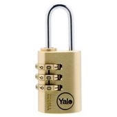 Yale 22mm Brass Combination Padlock
