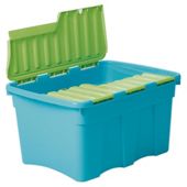 54L Croc Box    Blue/Lime Green