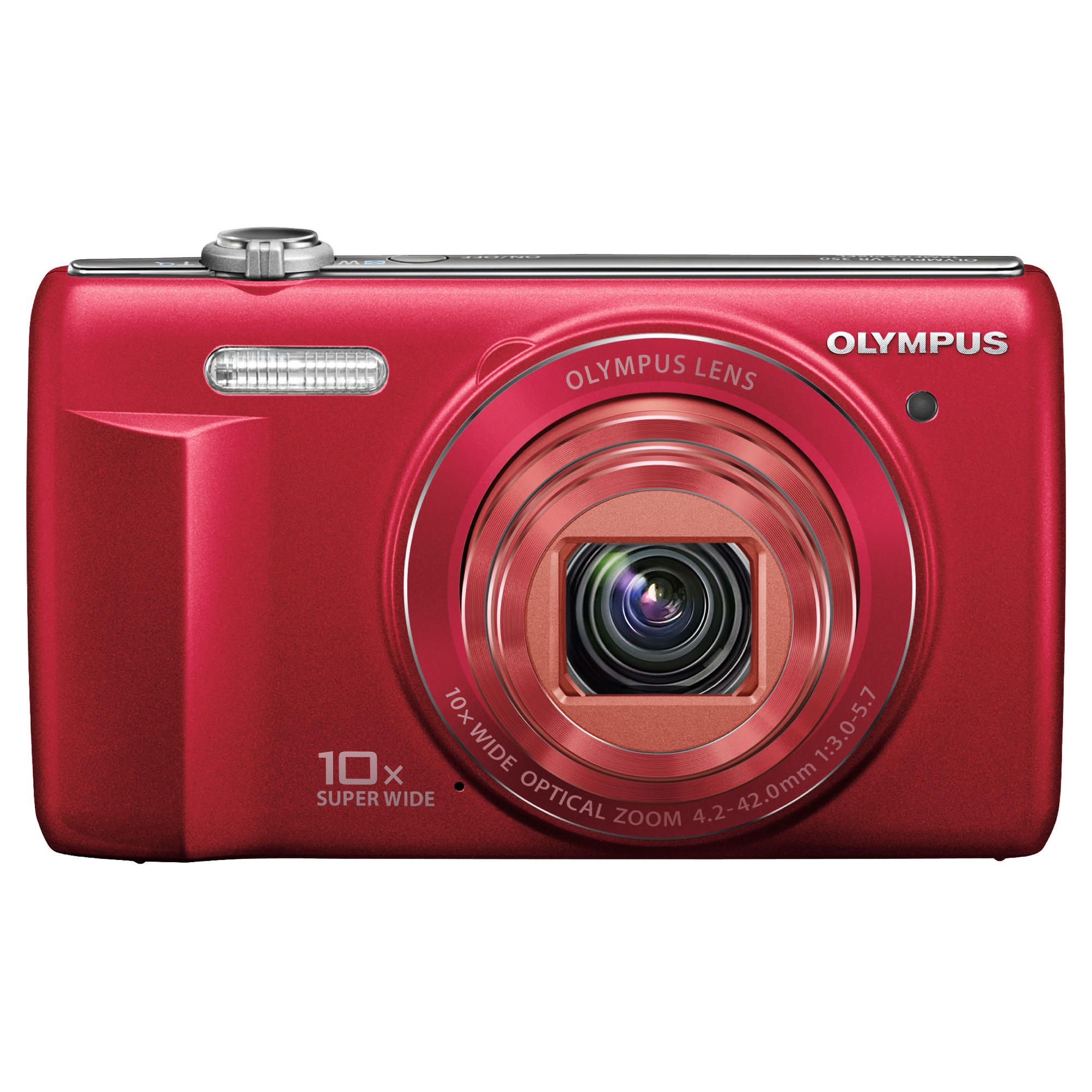 Olympus VR-340 Red Digital Camera