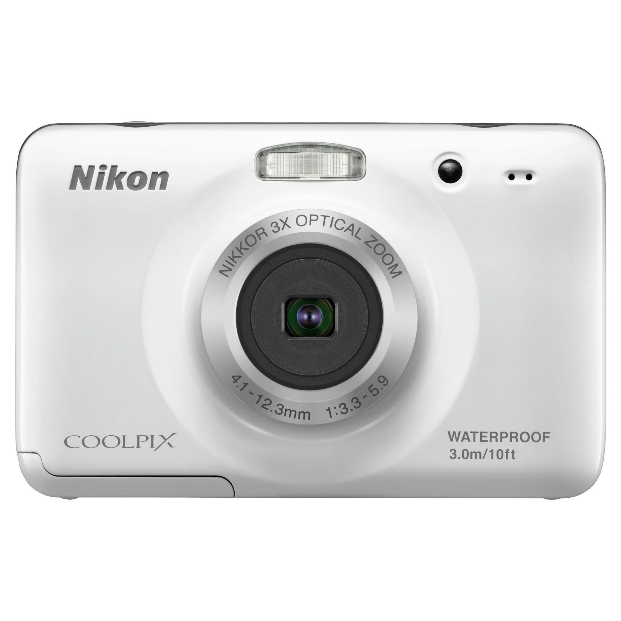 Nikon S30 Waterproof Digital Camera - White