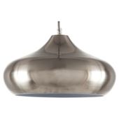 Tesco Lighting Manhattan Spun Metal Pendant Ceiling Light, Satin Nickel