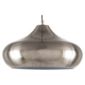 Tesco Lighting Manhattan Spun Metal Pendant Ceiling Light, Satin Nickel