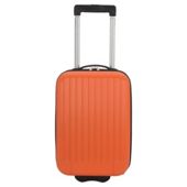 Tesco 2-Wheel Hard Shell Suitcase, Orange Small