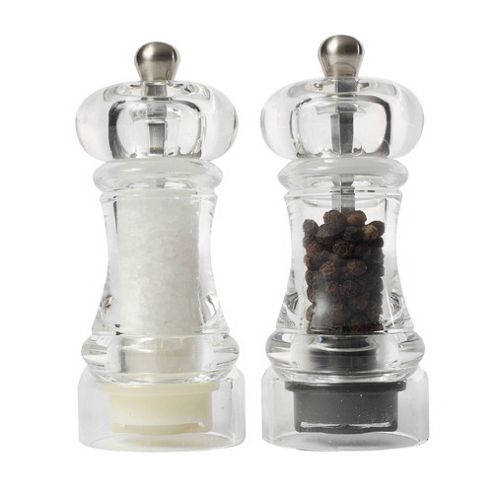 Image of T&g Woodware 10cm Slimline Capstan Salt And Pepper Mill Gift Set