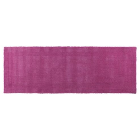 Image of Tesco Plain Wool Runner 70 X 200cm, Fuchsia