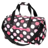 Totes 16" Grip Bag Holdall, Black with Spots