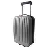 Tesco 2-Wheel Hard Shell Suitcase, Silver Small