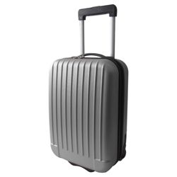 Tesco 2-Wheel Hard Shell Suitcase, Silver Small