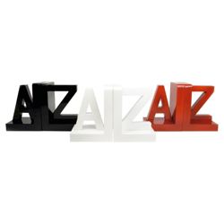 Black Lacquer A-Z Bookends