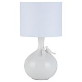 Tesco Lighting Lovebirds Ceramic Table Lamp, Cream