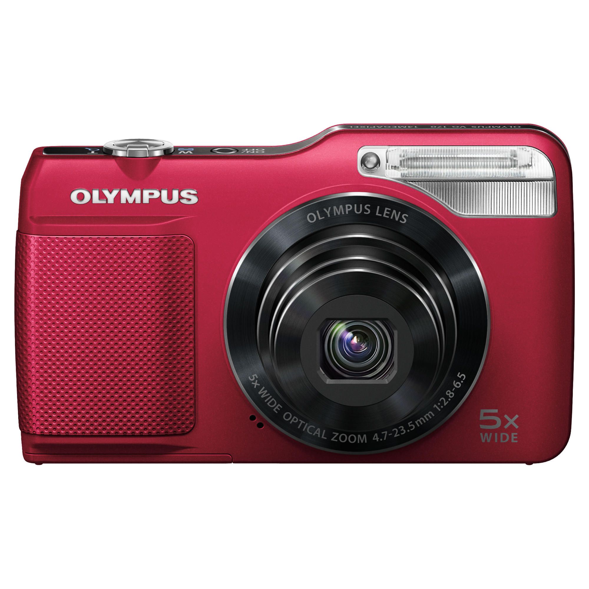 Olympus VG-170 Digital Camera 3" LCD, Red