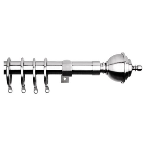 Image of Premium Extendable Pole With Urn Final, Dia.25-28mm L180-330cm, Satin Steel