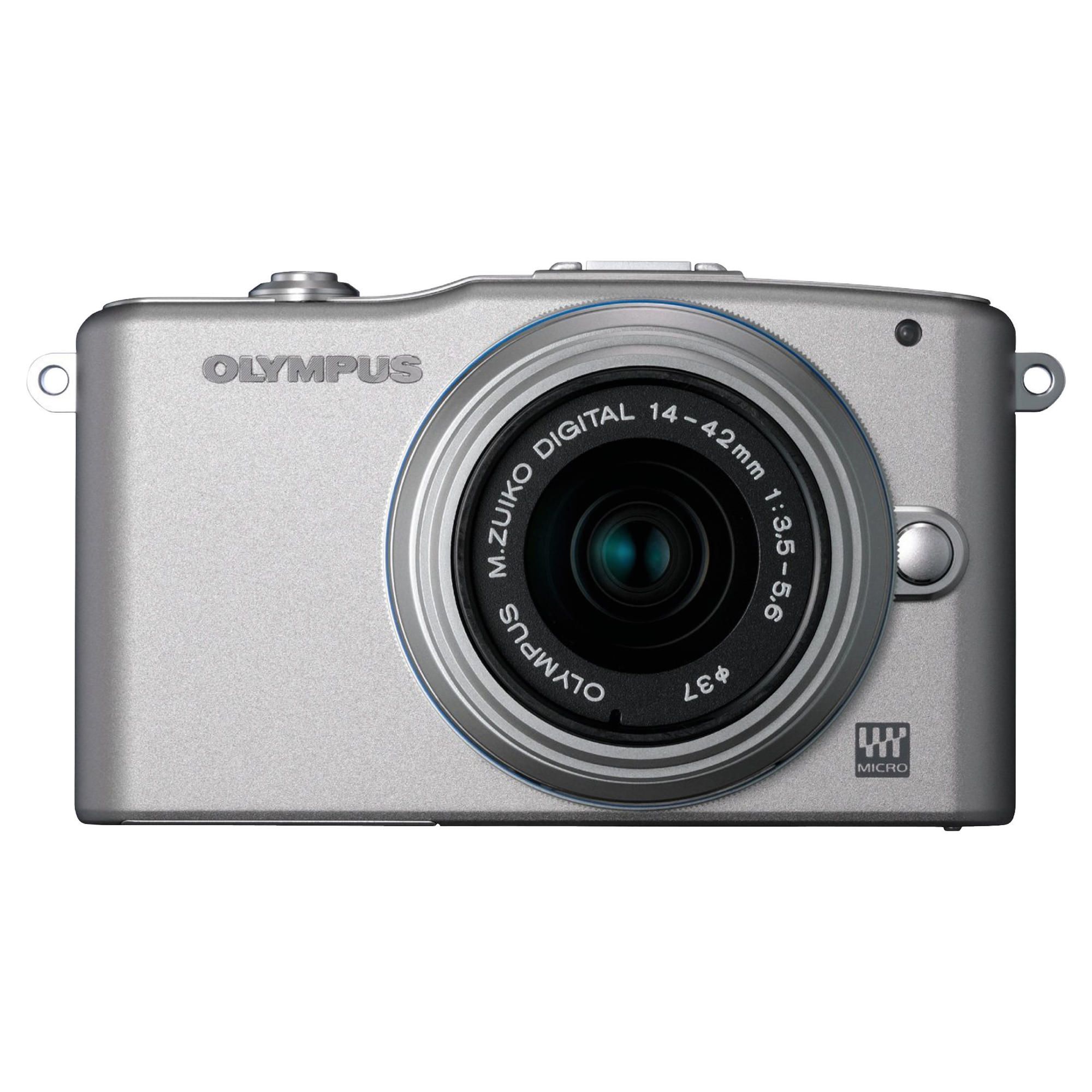 Olympus PM1 Compact System Camera with 14-42mm Lens Kit 3" LCD, Silver Olympus PM1 Compact System Camera with 14-42mm Lens Kit 3" LCD, Silver