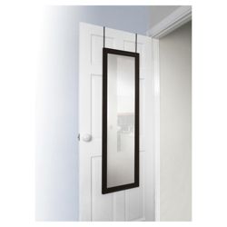 Over the Door Mirror Black