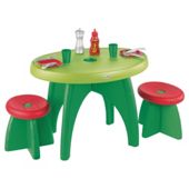 Ecoiffier Picnic Table & Two Stools