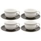 Tesco Atlanta Set of 4 Cups and Saucers.