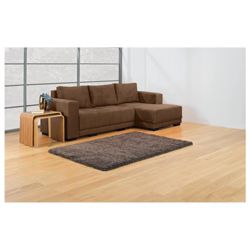 Grant Fabric Chaise Sofa Bed Light Brown Right Hand Facing