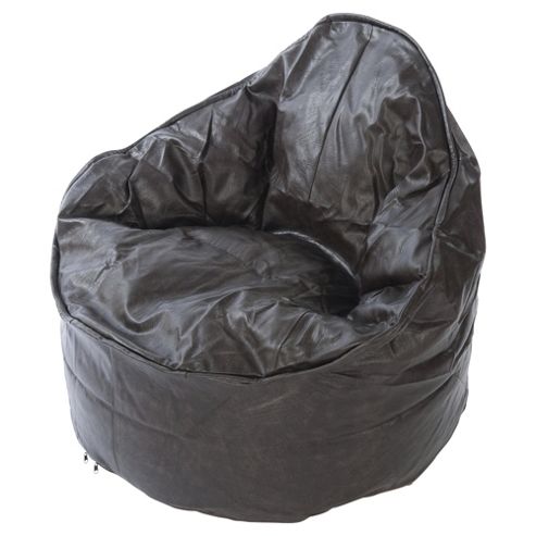 Image of Kaikoo Faux Leather Bean Bag Palm Chair, Brown