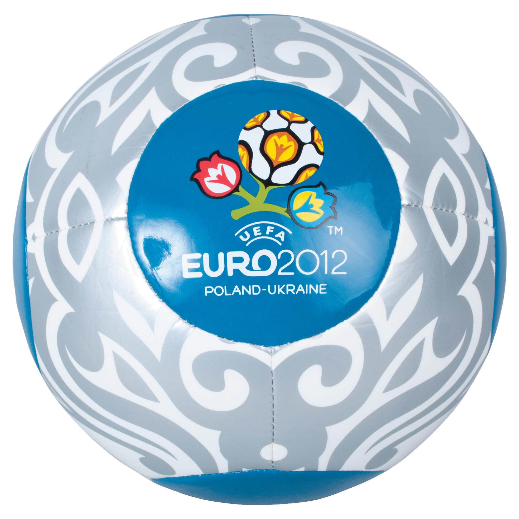 Euro 2012 Official Football-Blue+Silver