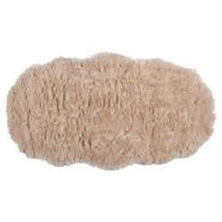 Tesco Rugs Faux Sheepskin Rug Double Honey