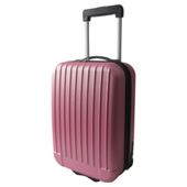 Tesco 2-Wheel Hard Shell Suitcase, Pink Small