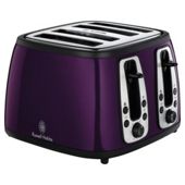 Russell Hobbs 18441 4 Slice Toaster - Purple with black accents