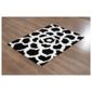 Tesco Rugs Starburst Rug Black / White 120x170cm
