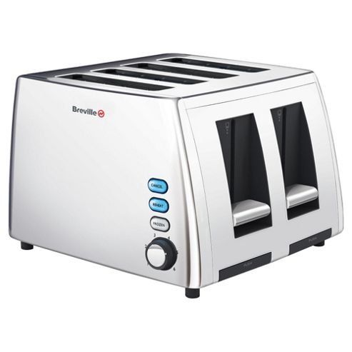 Image of Breville Vtt411 4 Slice Toaster - Polished Stainless Steel