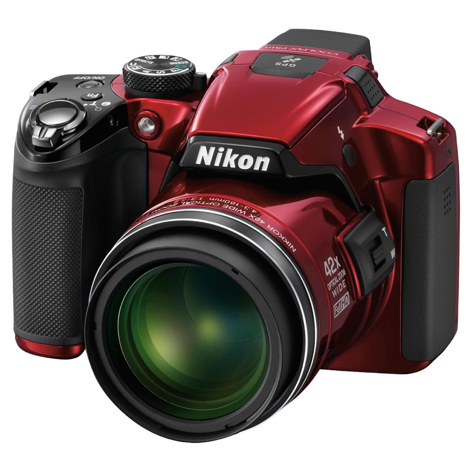 Nikon P510 Digital Camera 3" LCD, Red