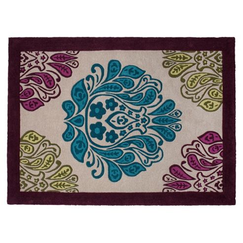 Image of Tesco Rugs Multicolour Damask Rug 150x240cm