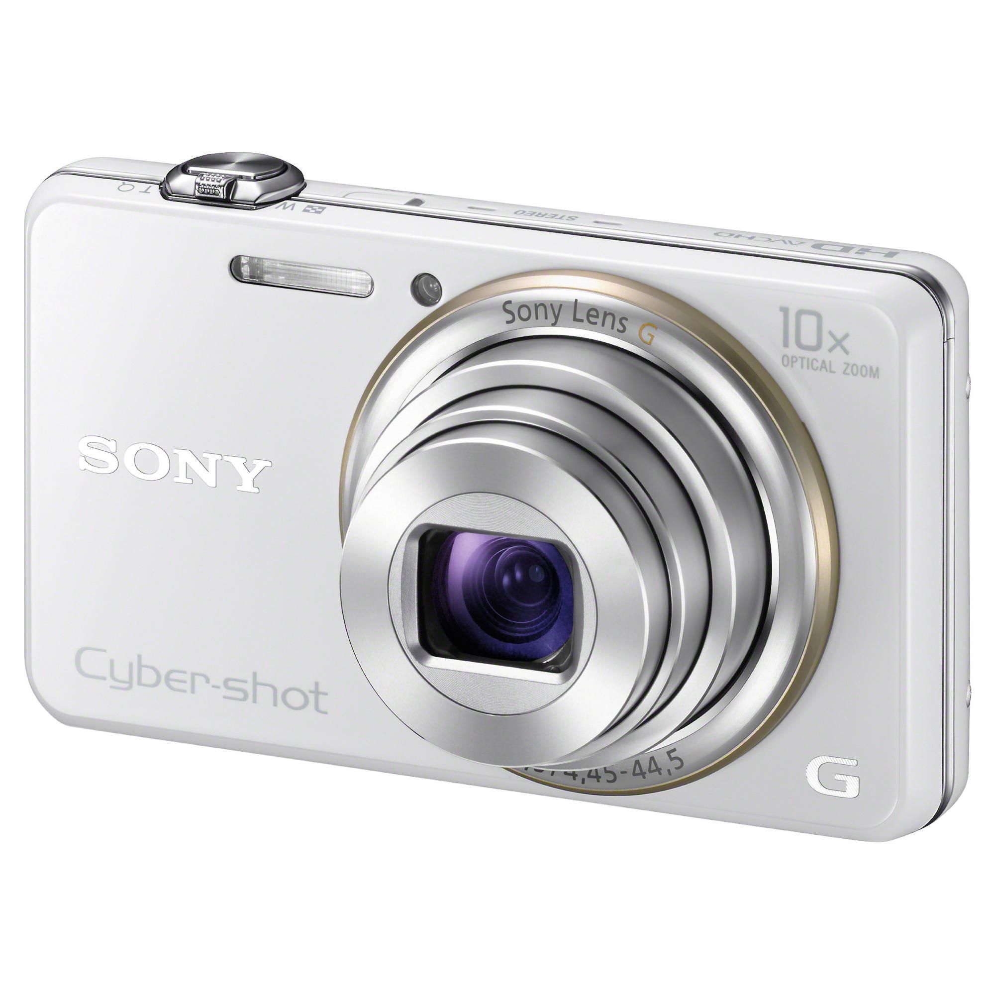 Sony WX100 Digital Camera 2.7" LCD, White