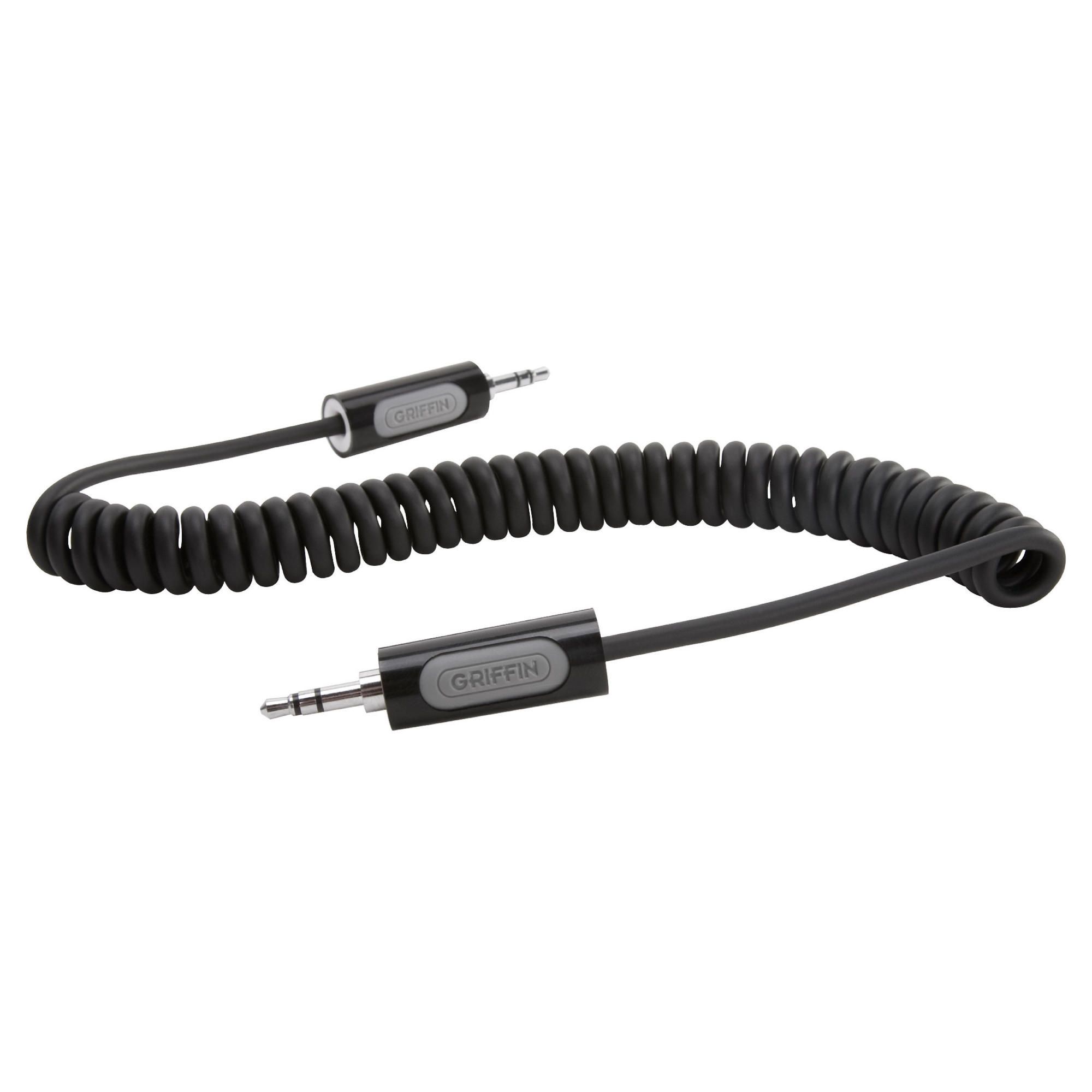 Griffin GC17055 1.8m auxiliary coiled cable for iPod/iPhone