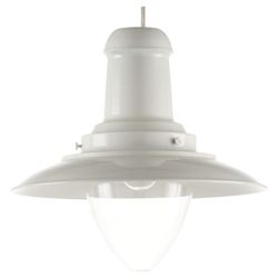 Tesco Lighting Fishermans Spun Metal Pendant Light, Cream