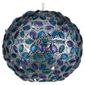 Tesco Lighting Moroccan Sphere Pendant Shade, Teal/Plum