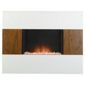 Nexus electric fire, walnut & white