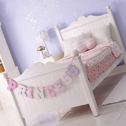 Image of Princess Single Bed - White