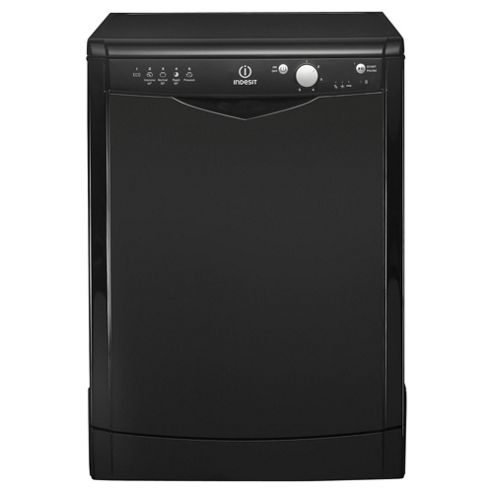 Image of Indesit Dfg15b1kuk Full Size Dishwasher, A+ Energy Rating, Black