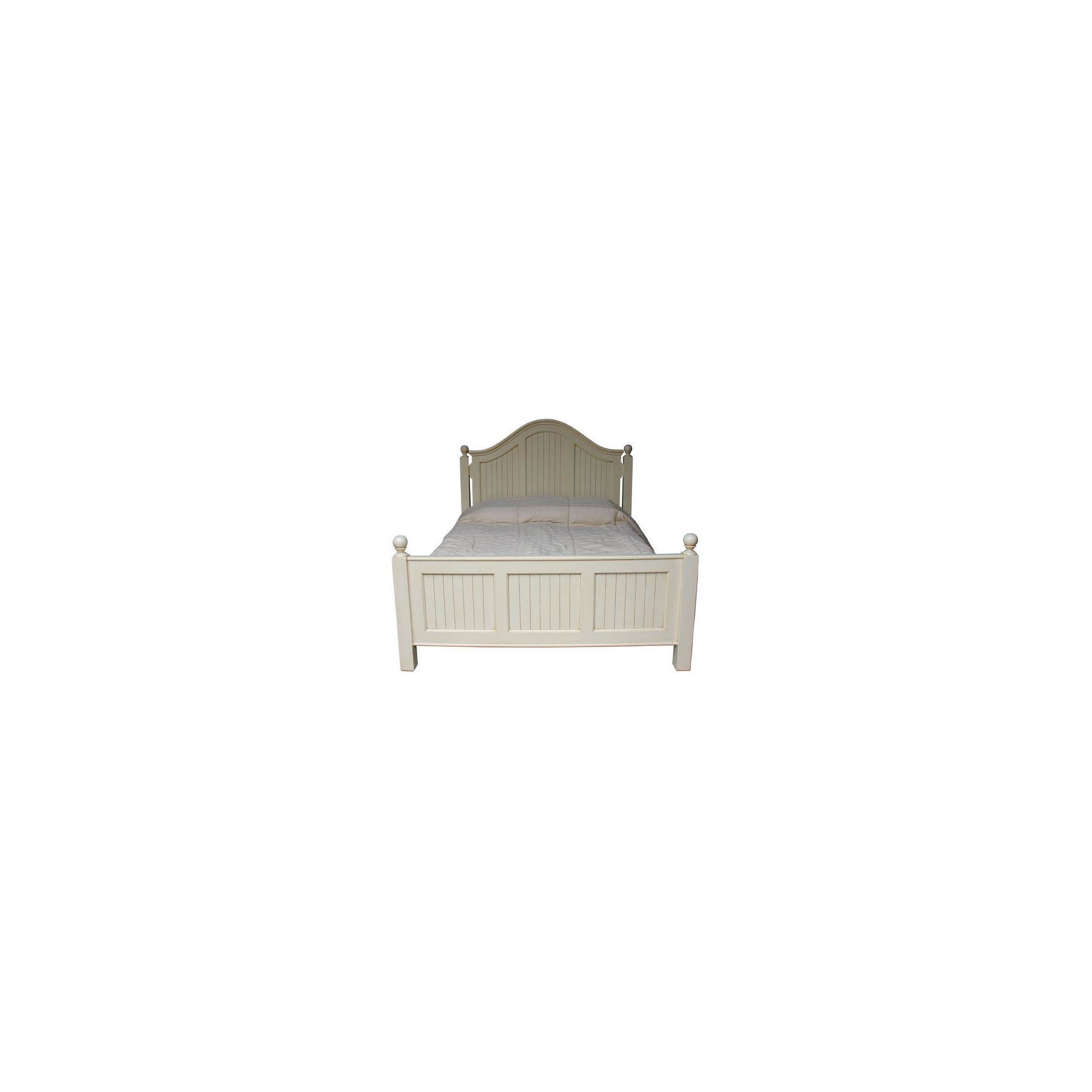 Lock stock and barrel Mahogany Arch Bed in Mahogany - Double - Antique White at Tesco Direct